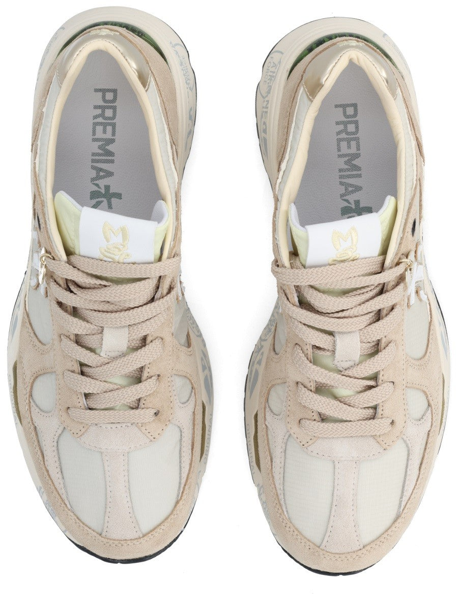 Premiata Women's Sneaker Mased Beige, view 5