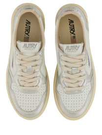 Autry Women's Medalist Low Sneaker Silver AUTRY