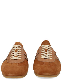 Dries Van Noten Men's Sneaker Mule in Suede Brown