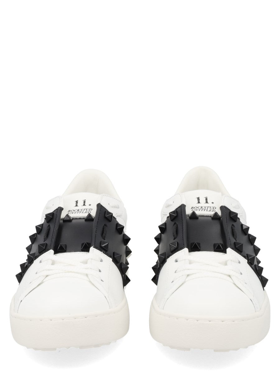 Valentino Women's Studded Sneaker Rockstud Untitled White, view 3