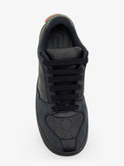 Gucci Men's Screener Leather Sneakers Black, view 5