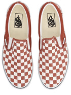 Vans Unisex Sneaker Slip on Checkerboard Red, view 5