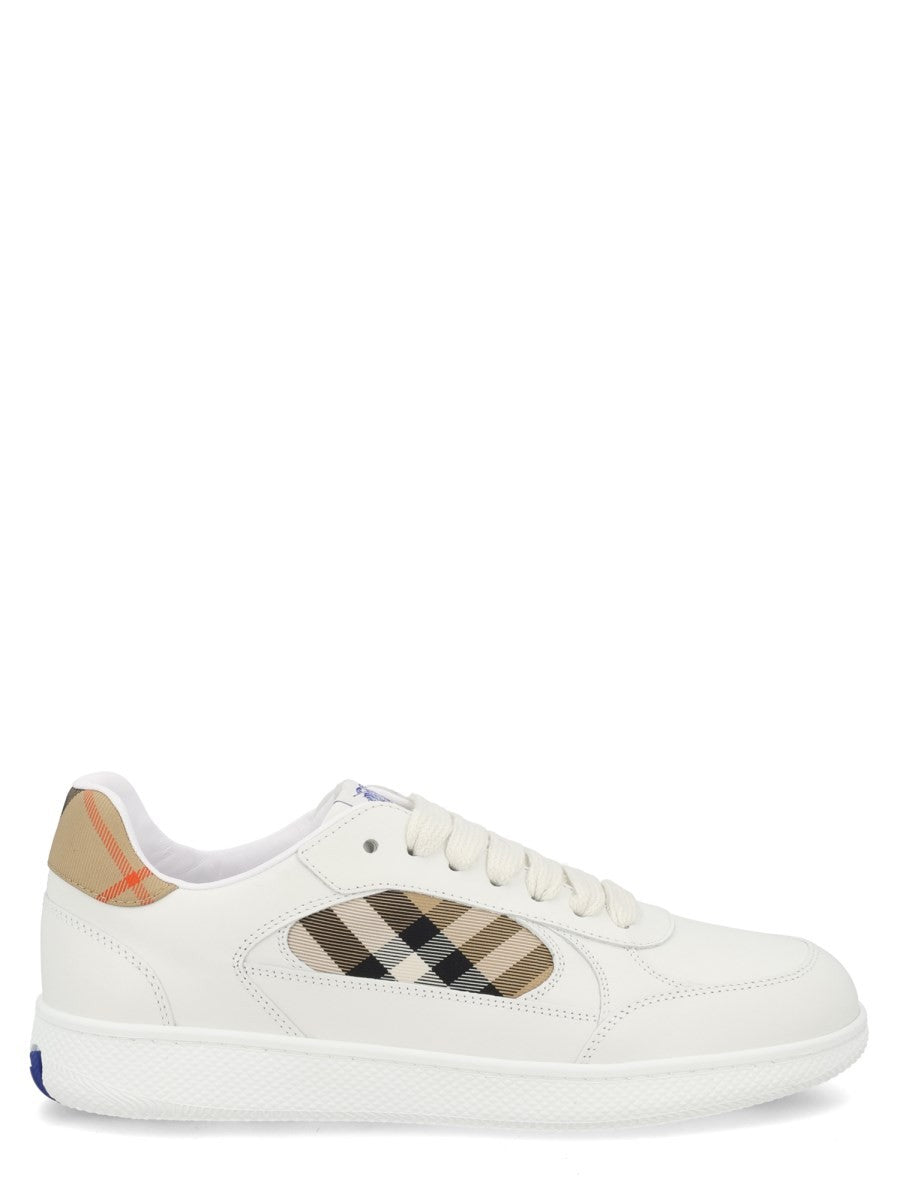 Burberry Men's Sneaker Terrace with Details Check White