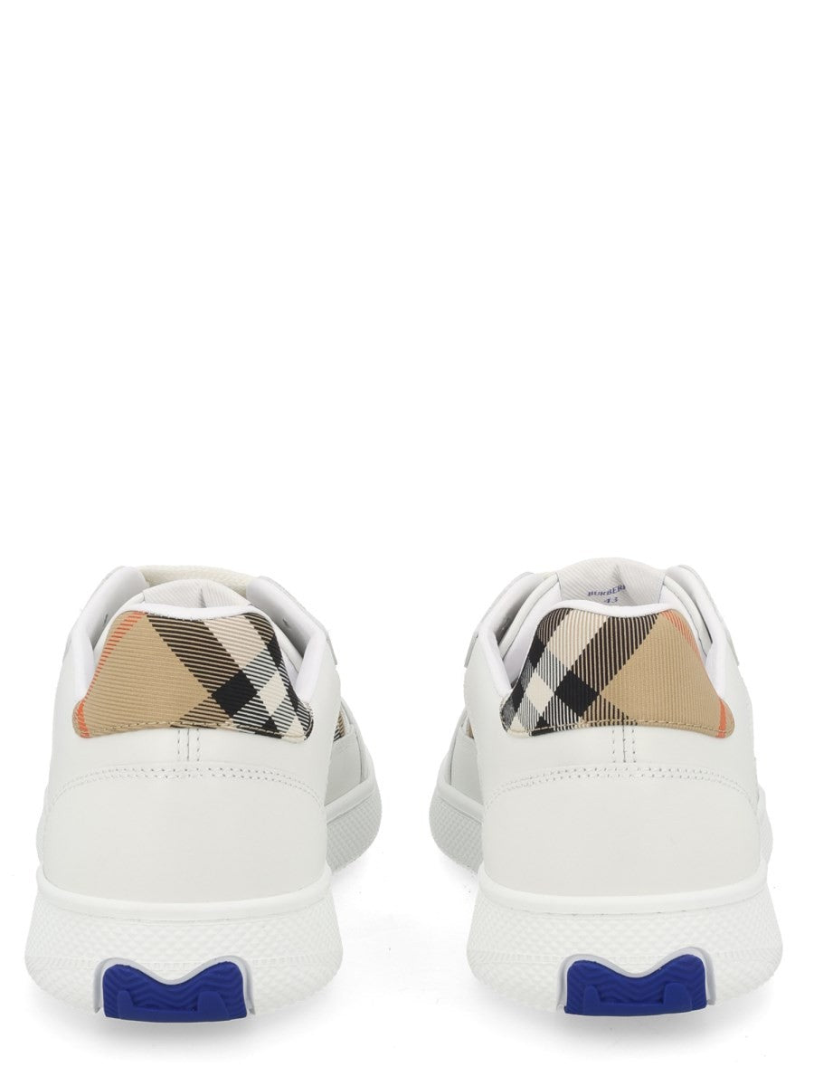 Burberry Men's Sneaker Terrace Con Dettagli Check White
