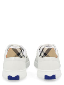 Burberry Men's Sneaker Terrace Con Dettagli Check White