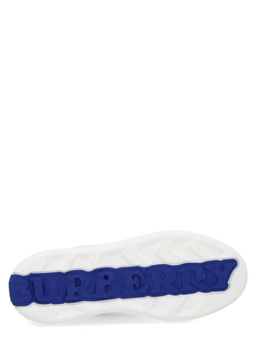 Burberry Men's Sneaker Terrace Con Dettagli Check White