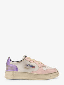 AUTRY Women's Sneakers Low Top Super Vintage in Pelle White