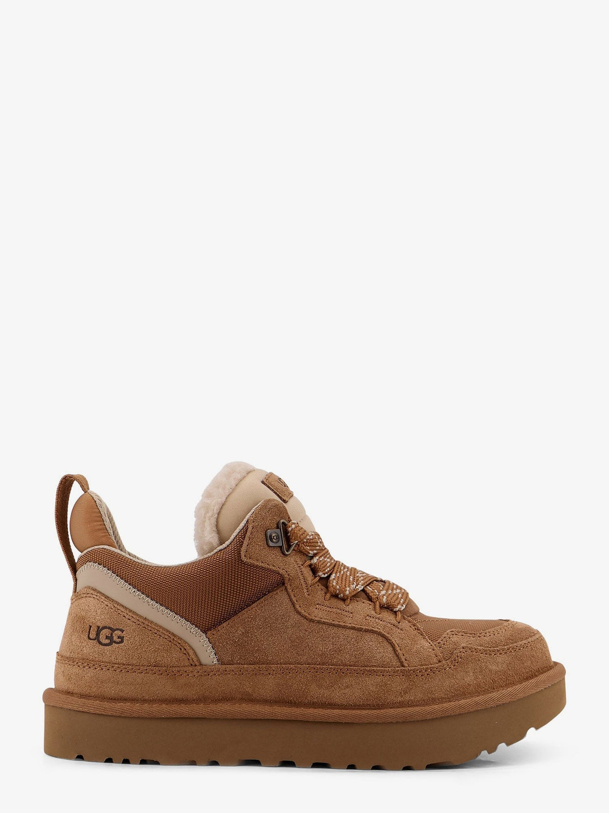 UGG Men's Sneakers Lowmel in Suede and Nylon Brown