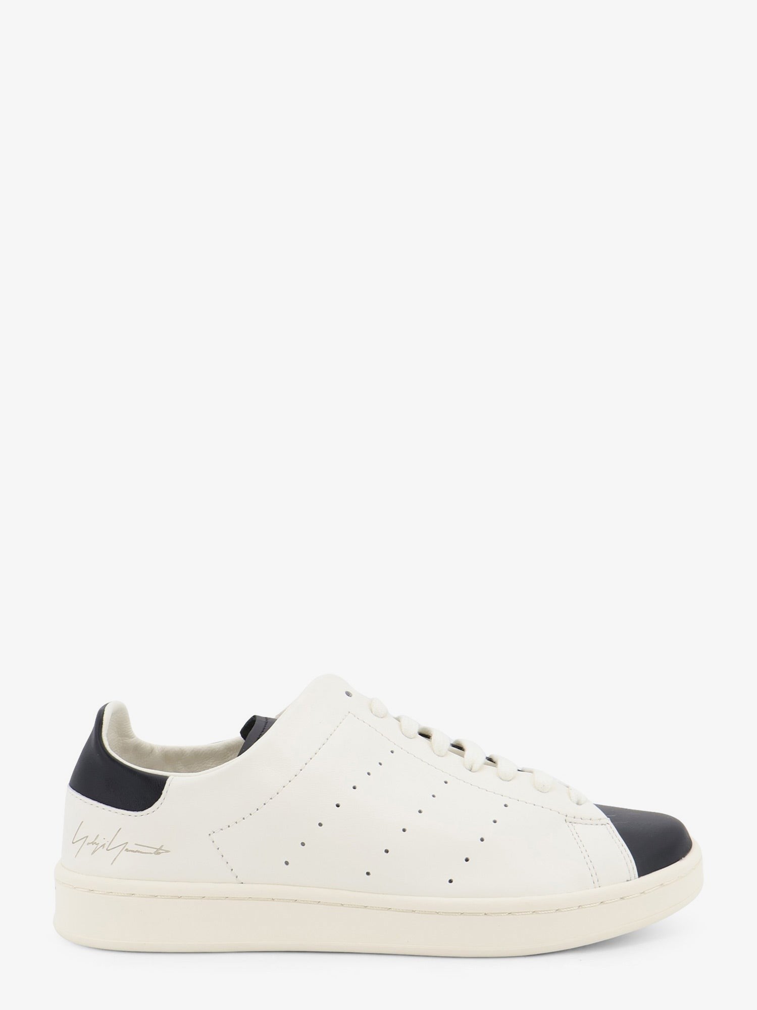 Y-3 Men's Sneakers Diagonal in Pelle White