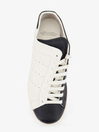 Y-3 Men's Leather Sneakers Diagonal White, view 5