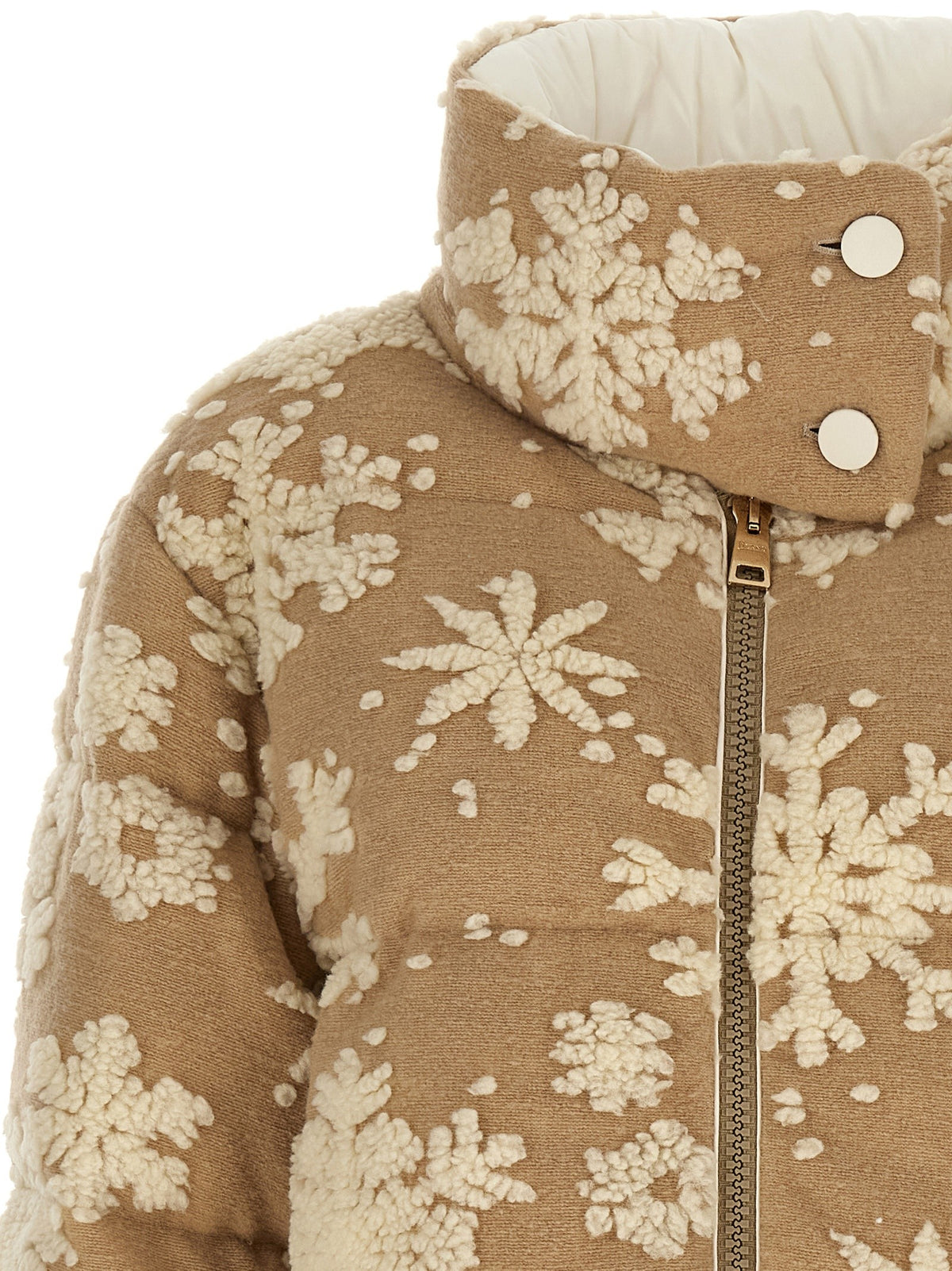 Herno Snowflake Down Jacket Beige, view 3
