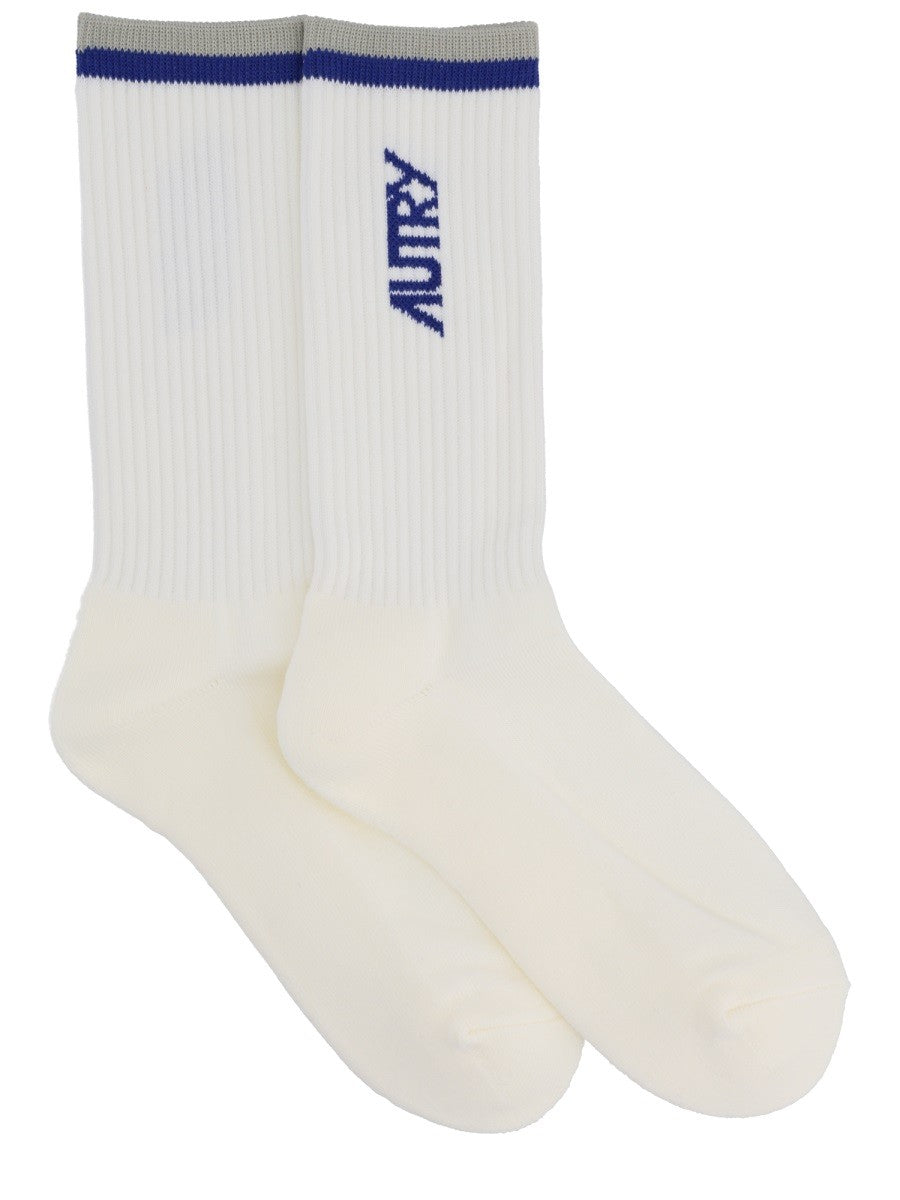 Autry Unisex Socks White AUTRY
