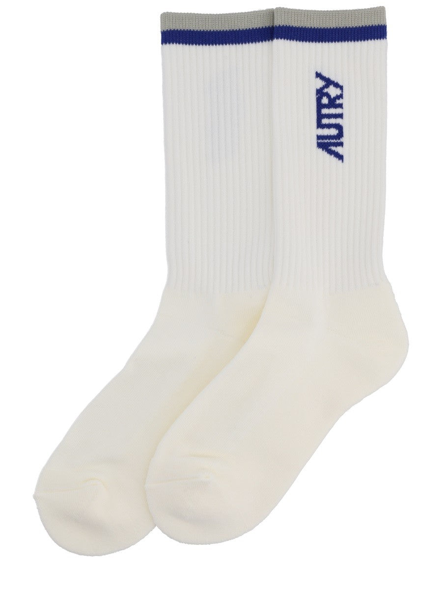 Autry Unisex Socks White AUTRY