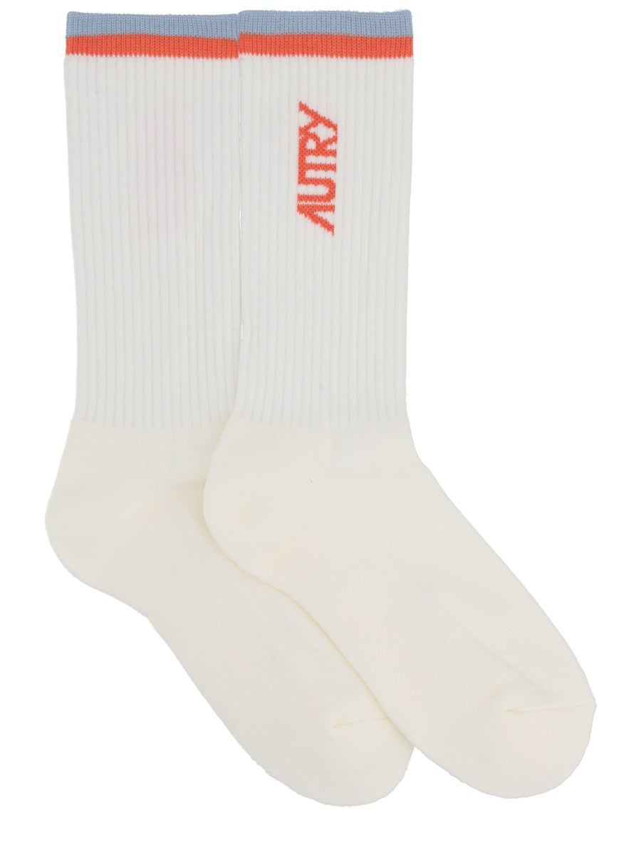 AUTRY Unisex Socks White