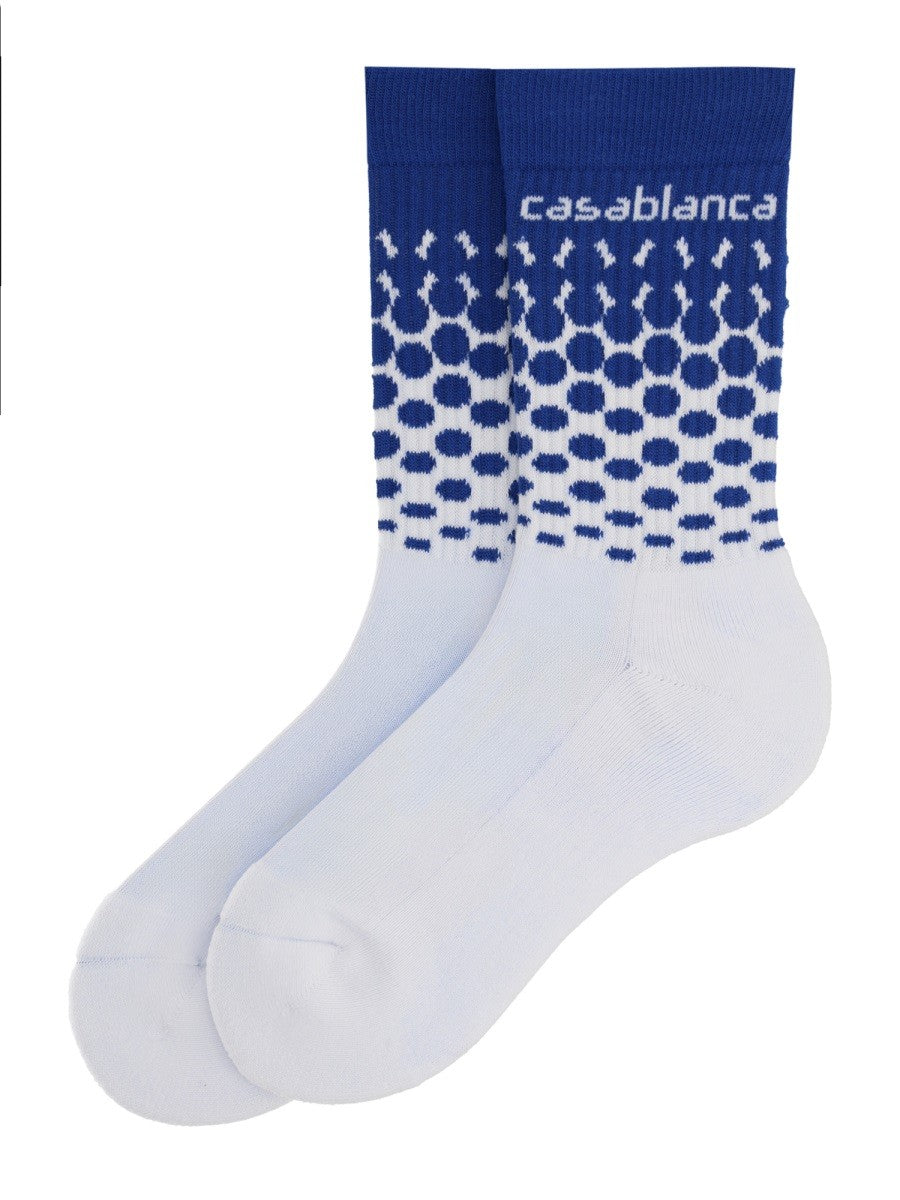 Casablanca Unisex Socks White