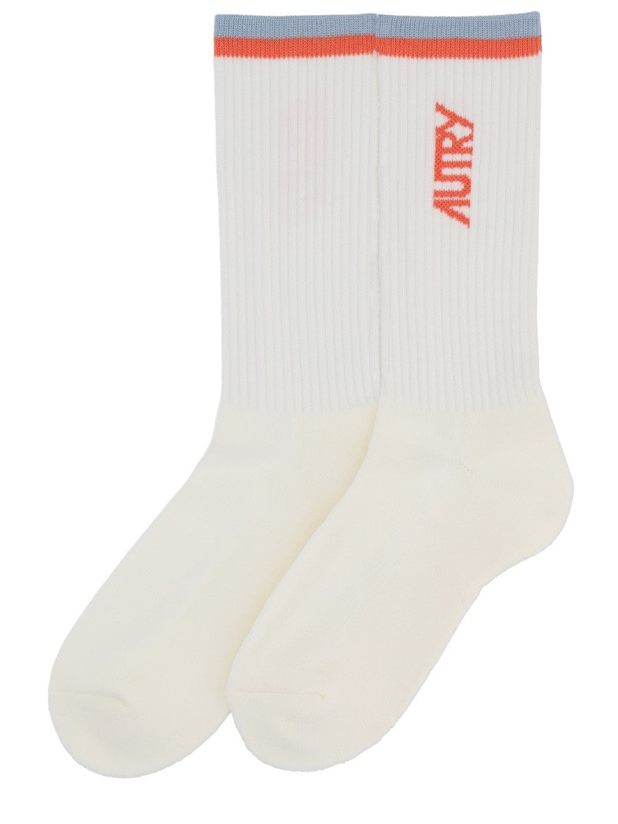 AUTRY Unisex Socks White