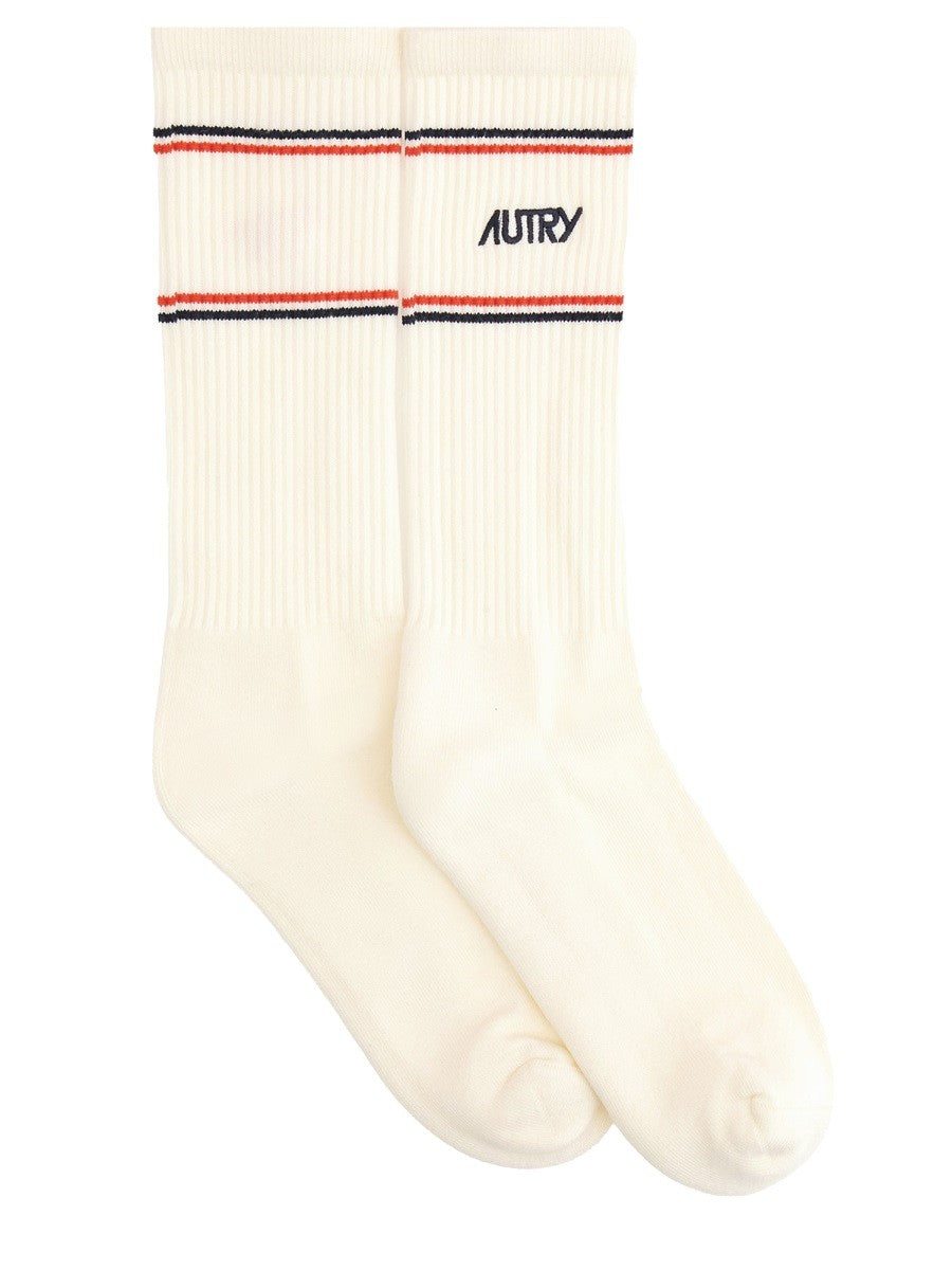 Autry Unisex Socks White AUTRY