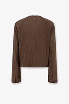 Soeur Women's Giovana Virgin Wool Sweater Brown, view 4