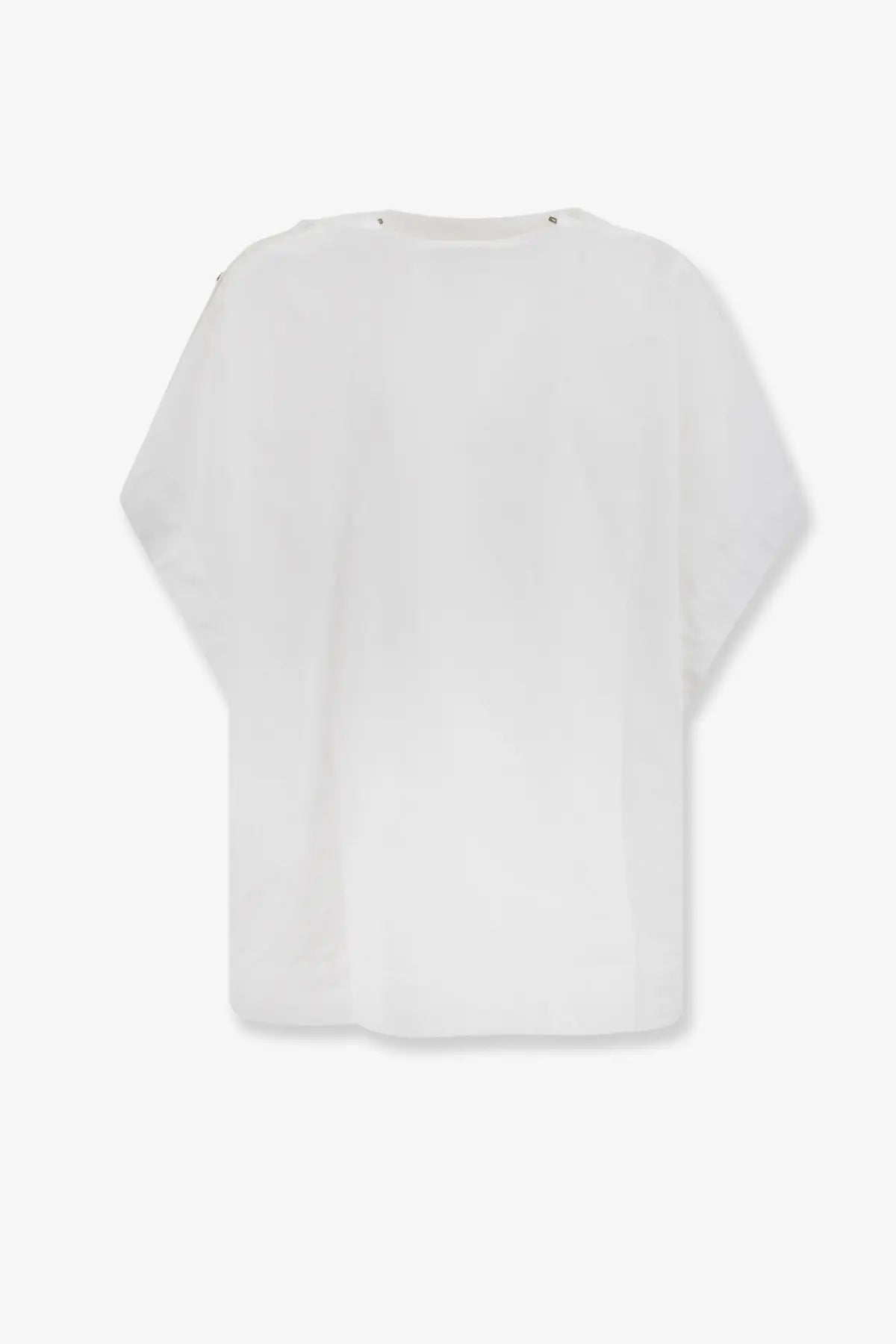 Soeur Issa organic cotton white top, lightweight loose fit short sleeves