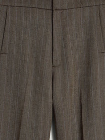Soeur Women's Jocelyn Virgin Wool Trousers Brown, view 3