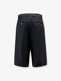 Soeur Women's Jude Virgin Wool Bermuda Shorts Blue, view 2