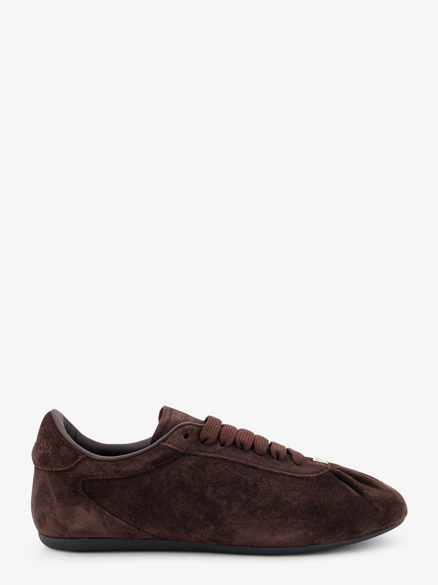 Dolce &amp; Gabbana Women's Soft Ballet Split Suede Sneakers Black