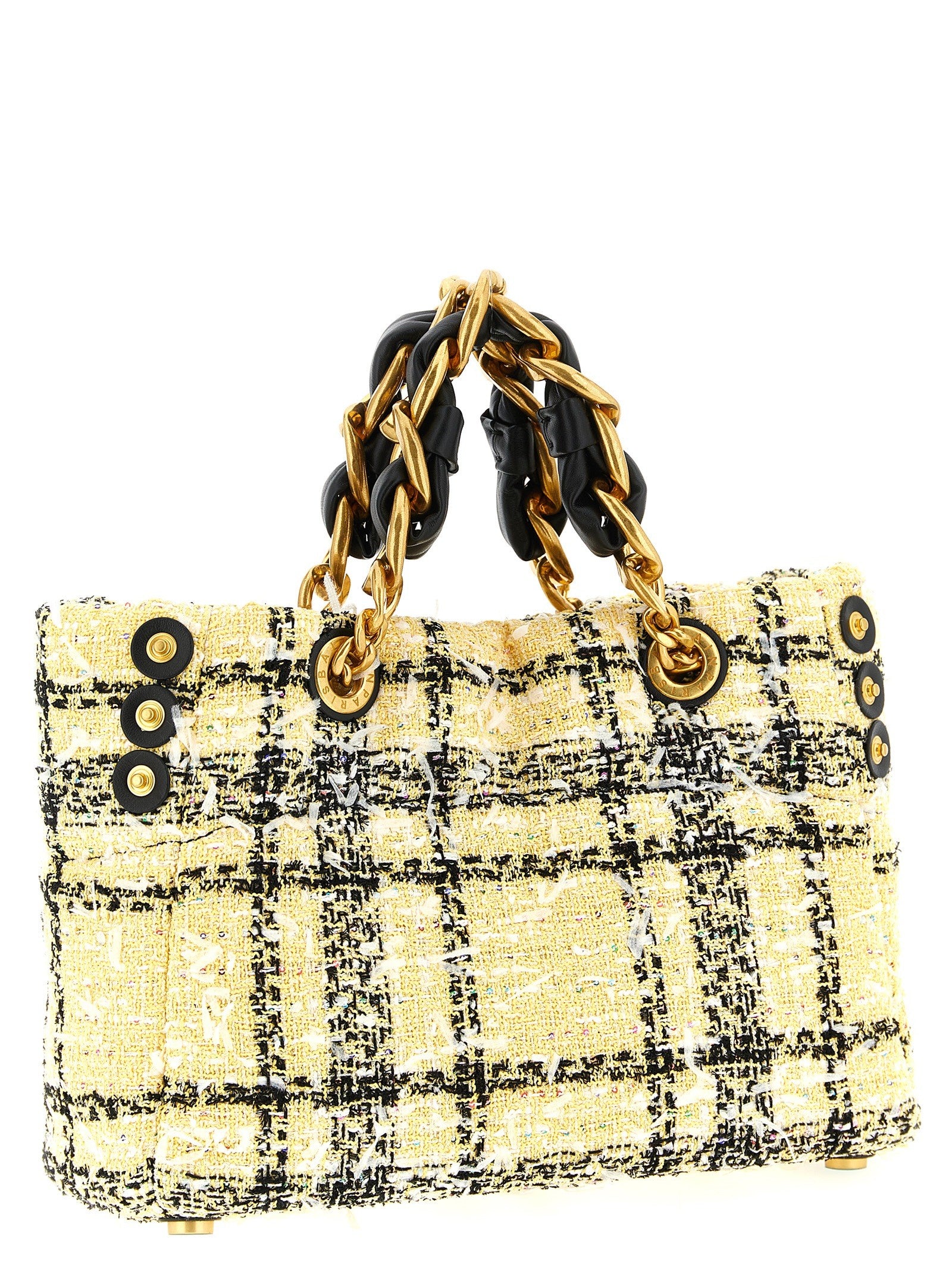Balmain Soft Cabas Small Shopping Bag Gold