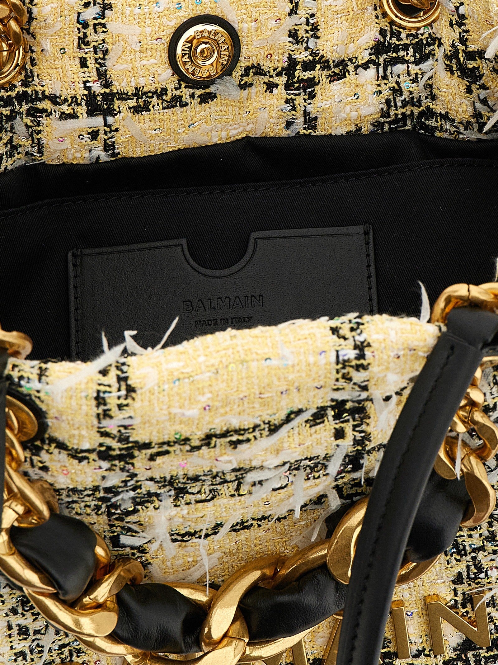 Balmain Soft Cabas Small Shopping Bag Gold