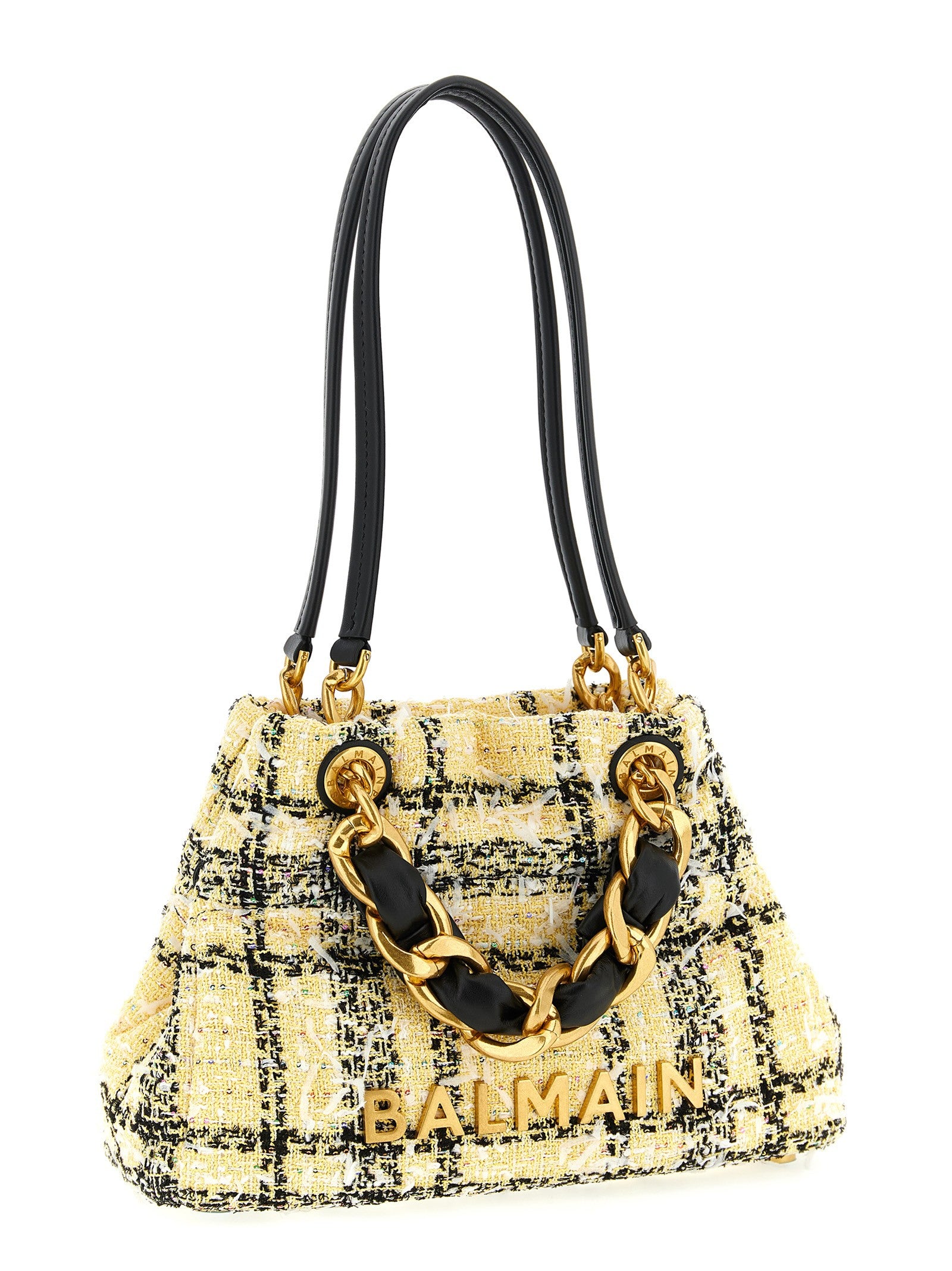 Balmain Soft Cabas Small Shopping Bag Gold