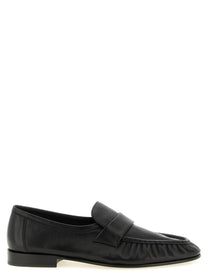 The Row Soft Mocassino Loafers Black
