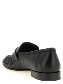 The Row Soft Mocassino Loafers Black