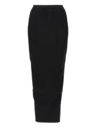Rick Owens Soft Pillar Long Skirt Black