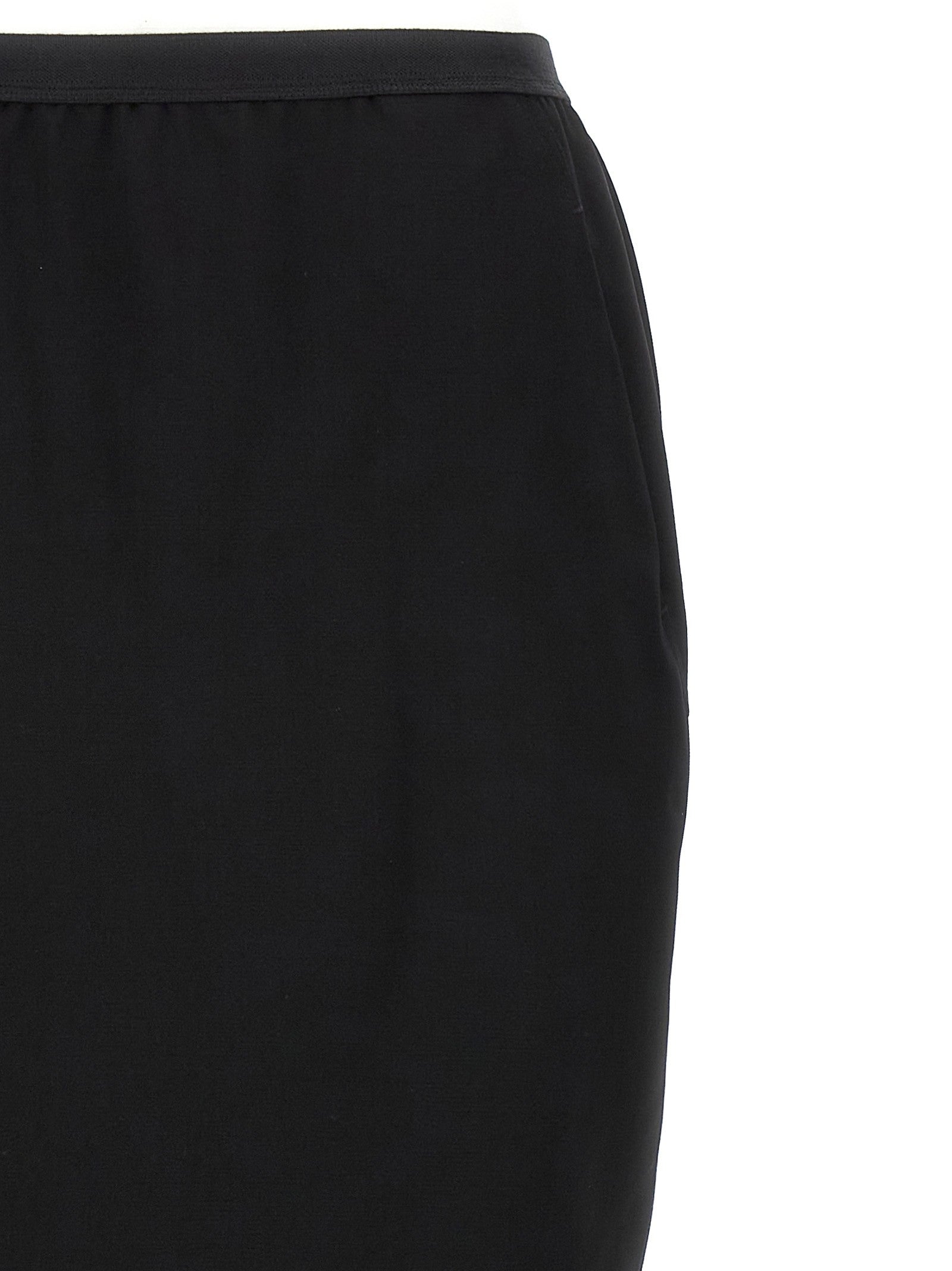 Rick Owens Soft Pillar Long Skirt Black