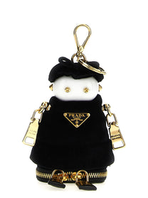 Prada Soft Robot Bag Pendant Black