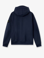 Stone Island Men's Soft Shell Edye® Technology Wind and Water Resistant Jacket Blue, view 2