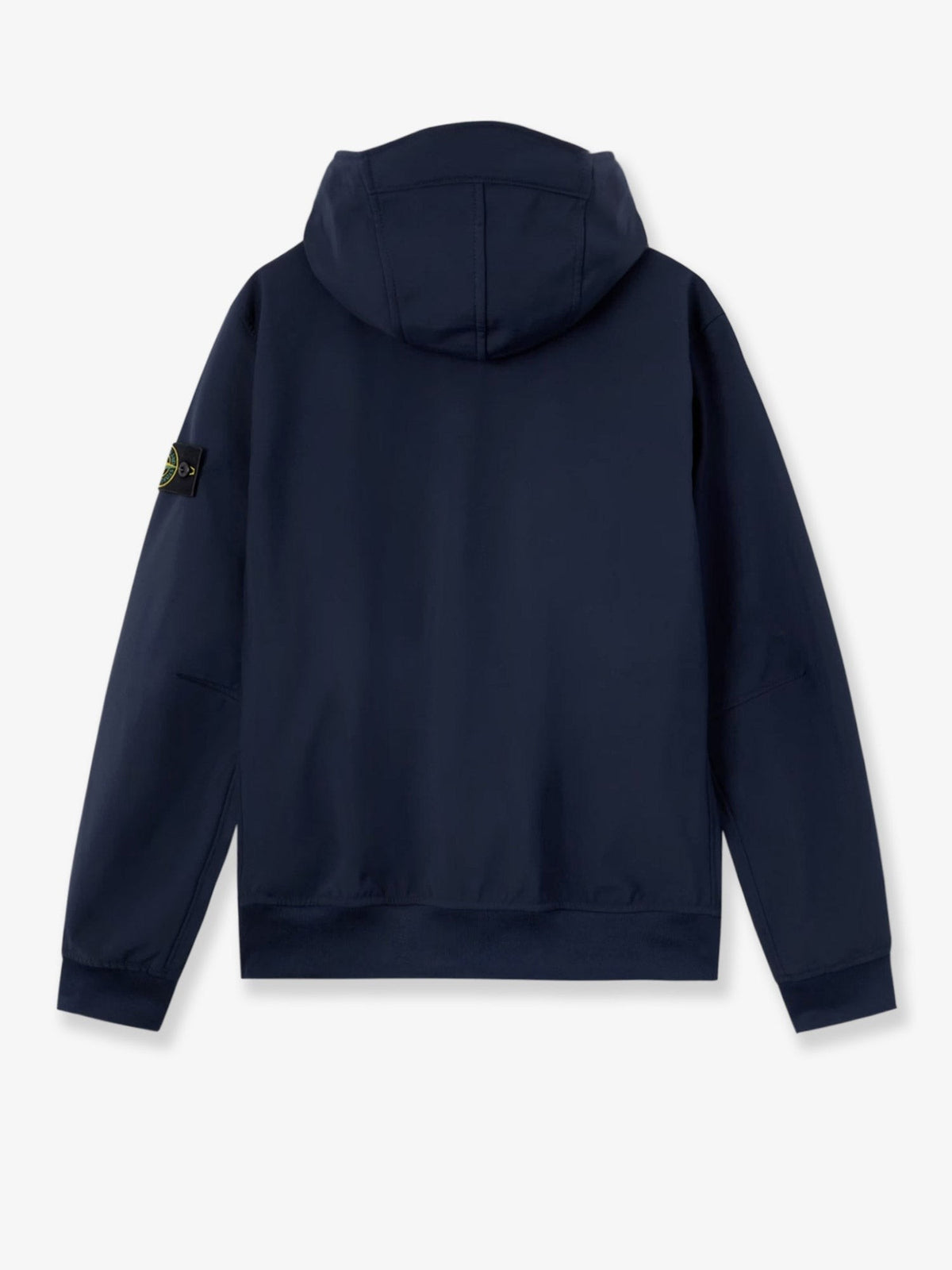 Stone Island Men's Soft Shell Edye® Technology Wind and Water Resistant Jacket Blue, view 2