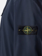 Stone Island Men's Soft Shell Edye® Technology Wind and Water Resistant Jacket Blue, view 3