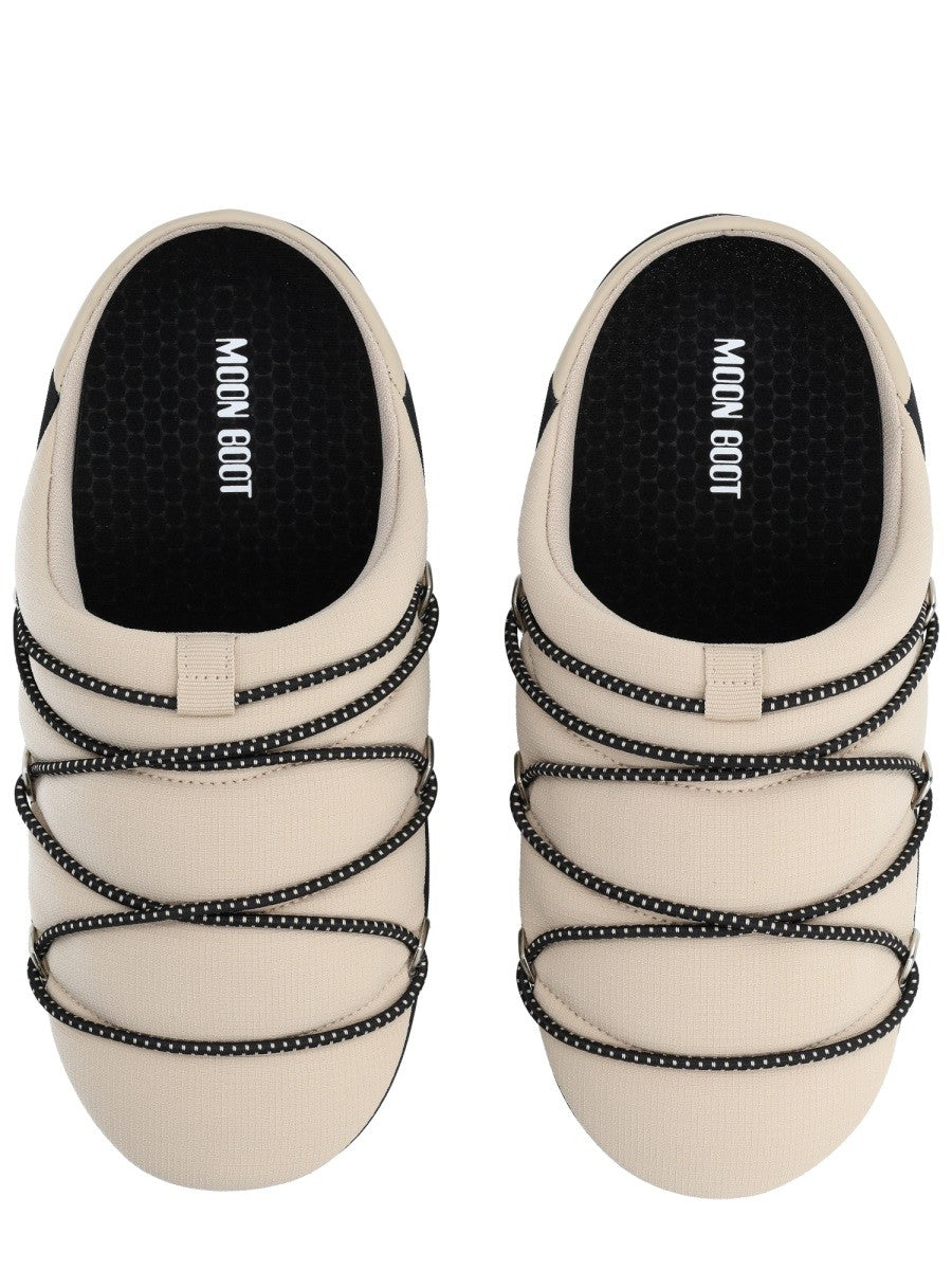 Moon Boot Women's Soft Slipper Shoe Beige Moon Boot