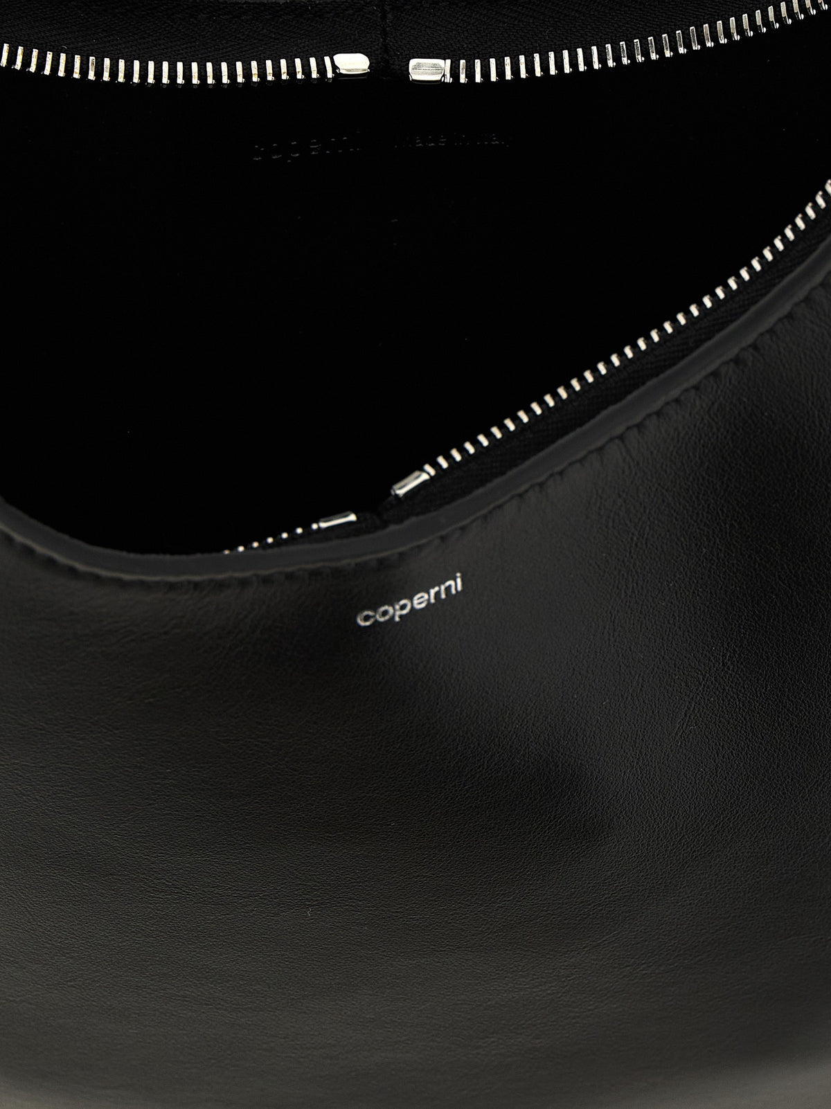 Coperni Soft Swipe Medium Shoulder Bag Black, view 4