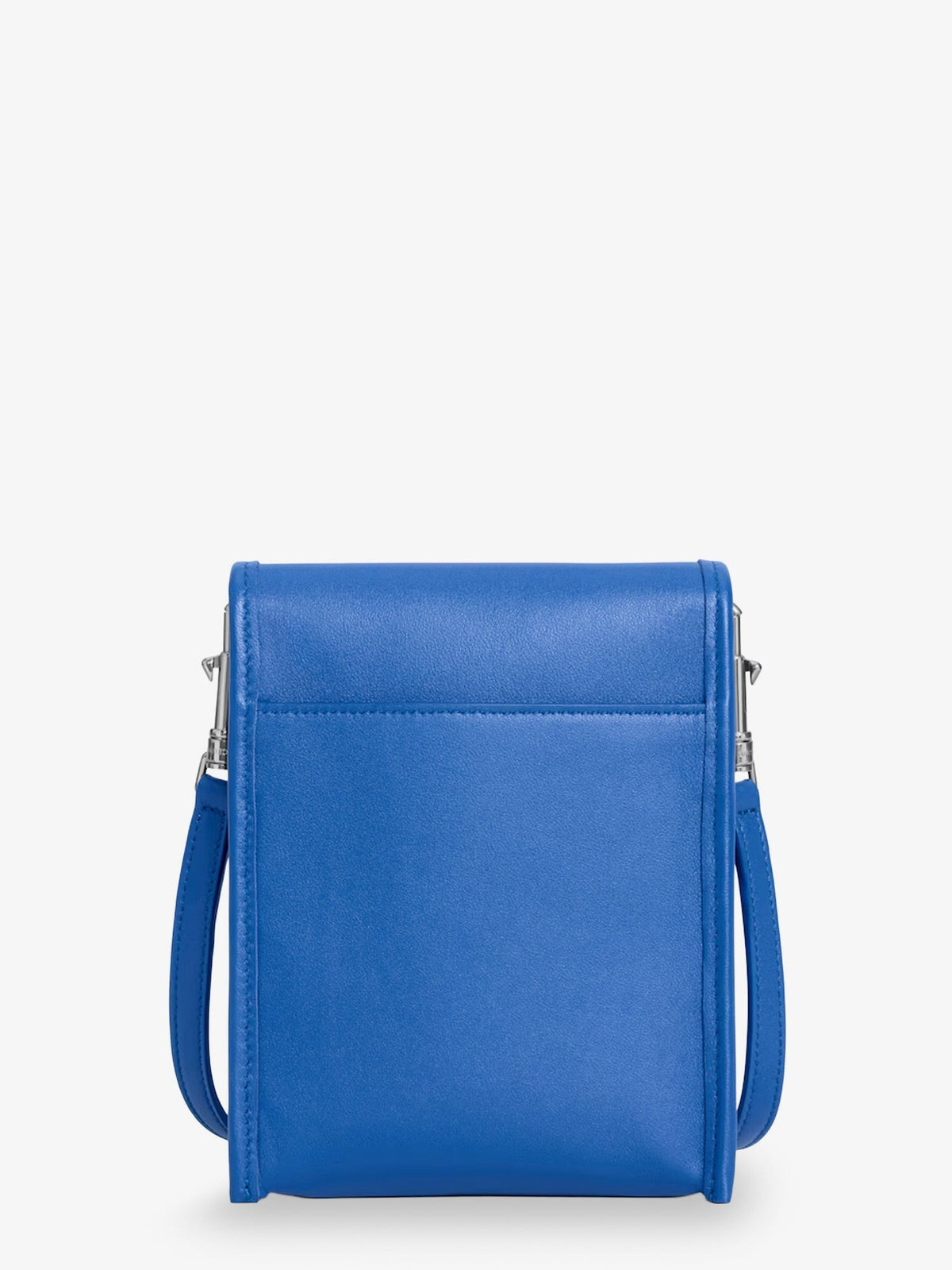Celine Men's Soft Triomphe Leather Shoulder Bag Blue, view 2