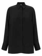 Toteme Soft Tuxedo Shirt Black