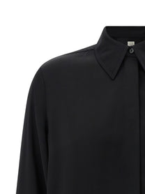 Toteme Soft Tuxedo Shirt Black