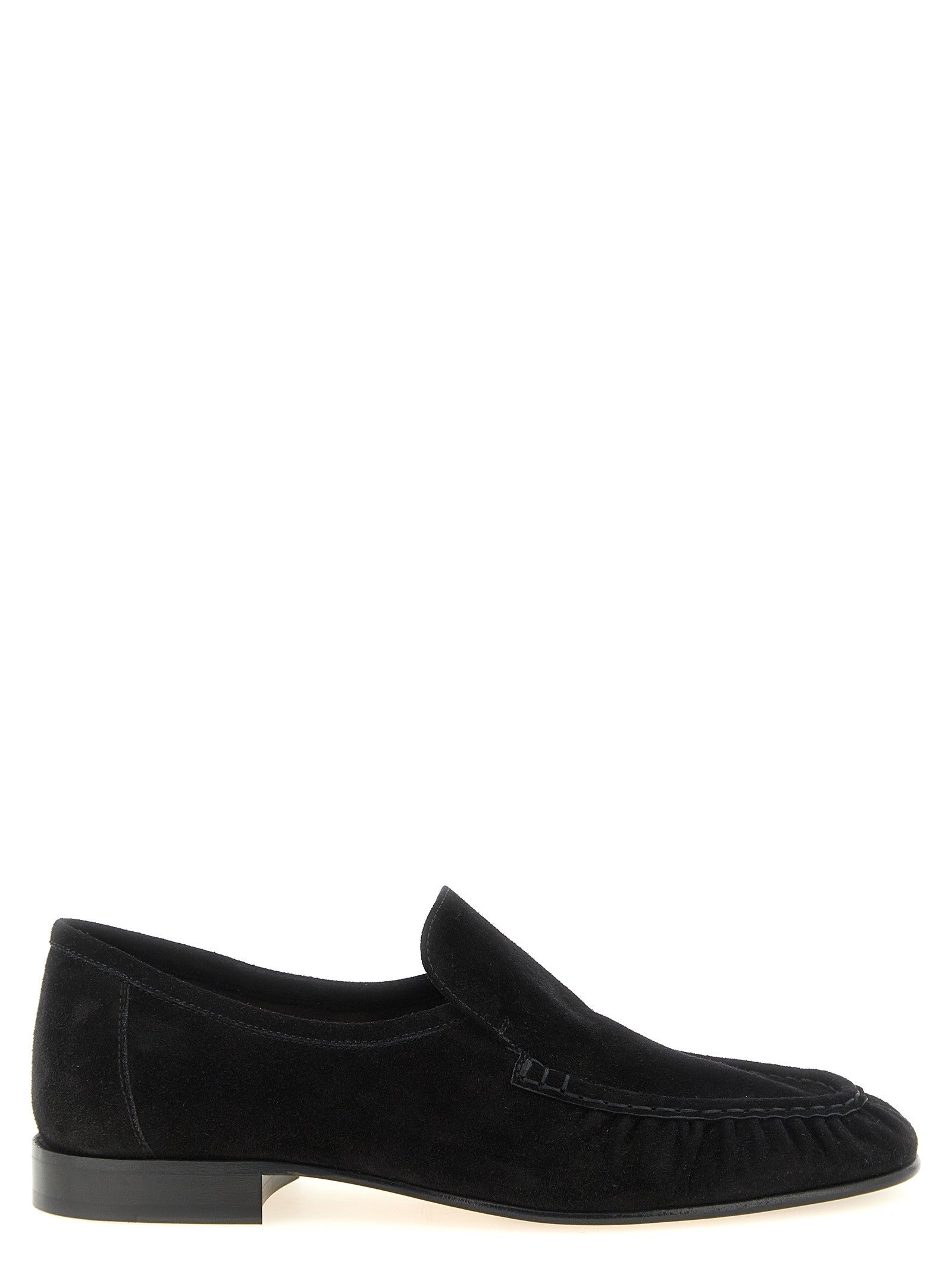 The Row Soft Two Loafers Black