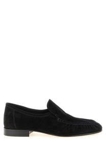 The Row Soft Two Loafers Black