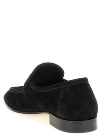 The Row Soft Two Loafers Black