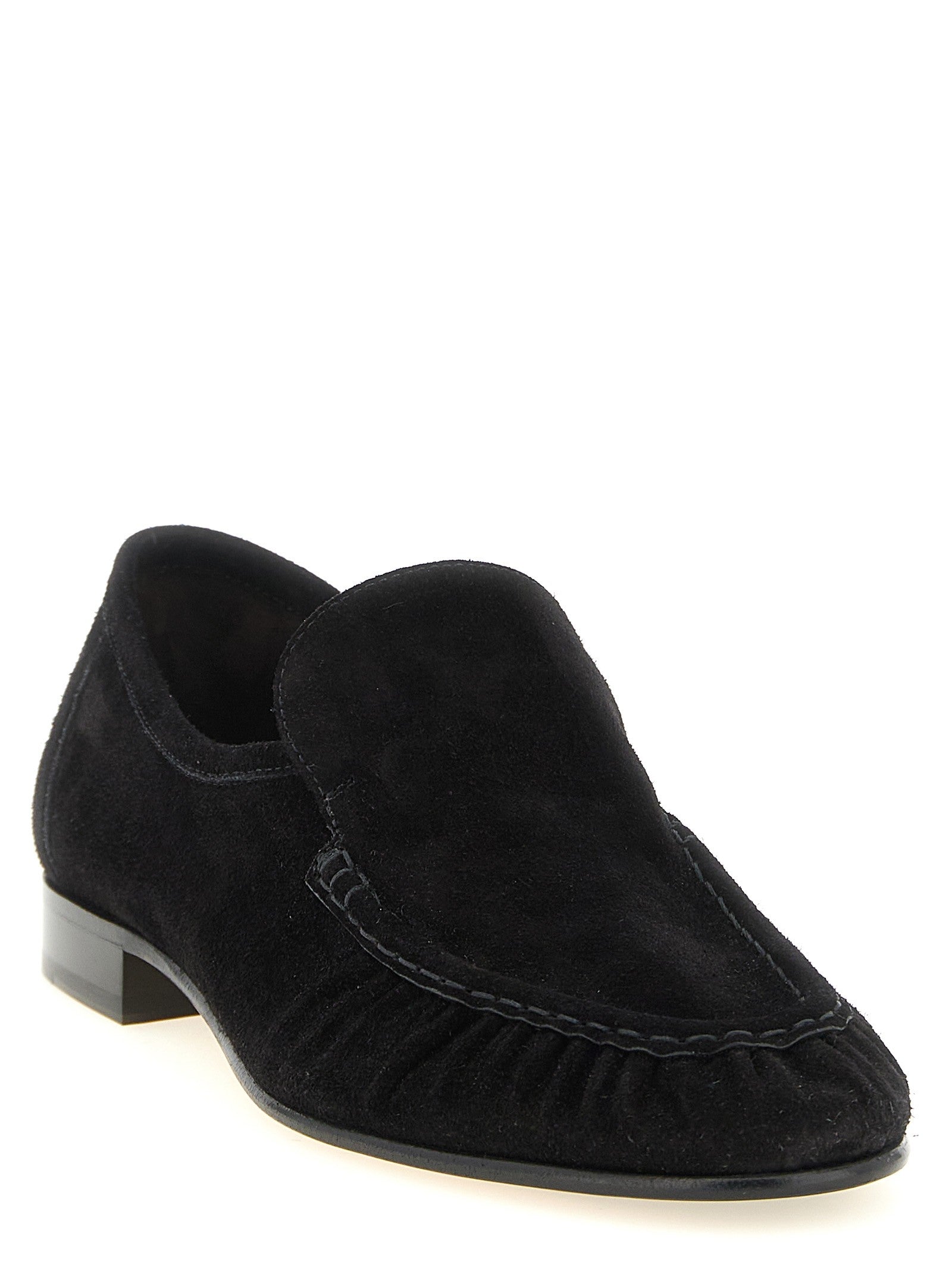 The Row Soft Two Loafers Black