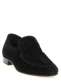 The Row Soft Two Loafers Black