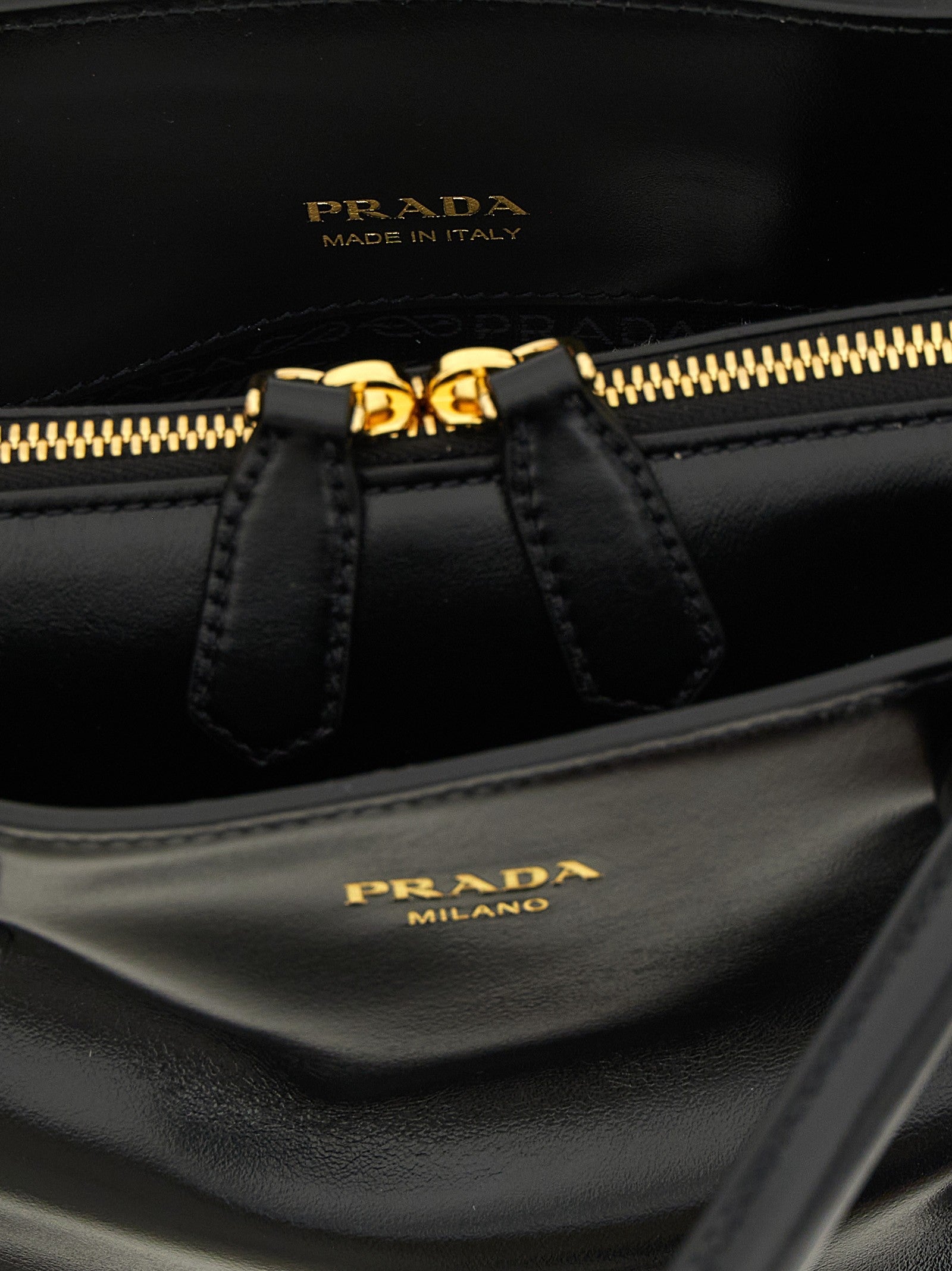 PRADA Softy Lux Handbag Black