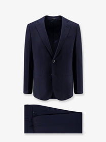 Giorgio Armani Men's Soho Line Super 160s Virgin Wool Suit Blue