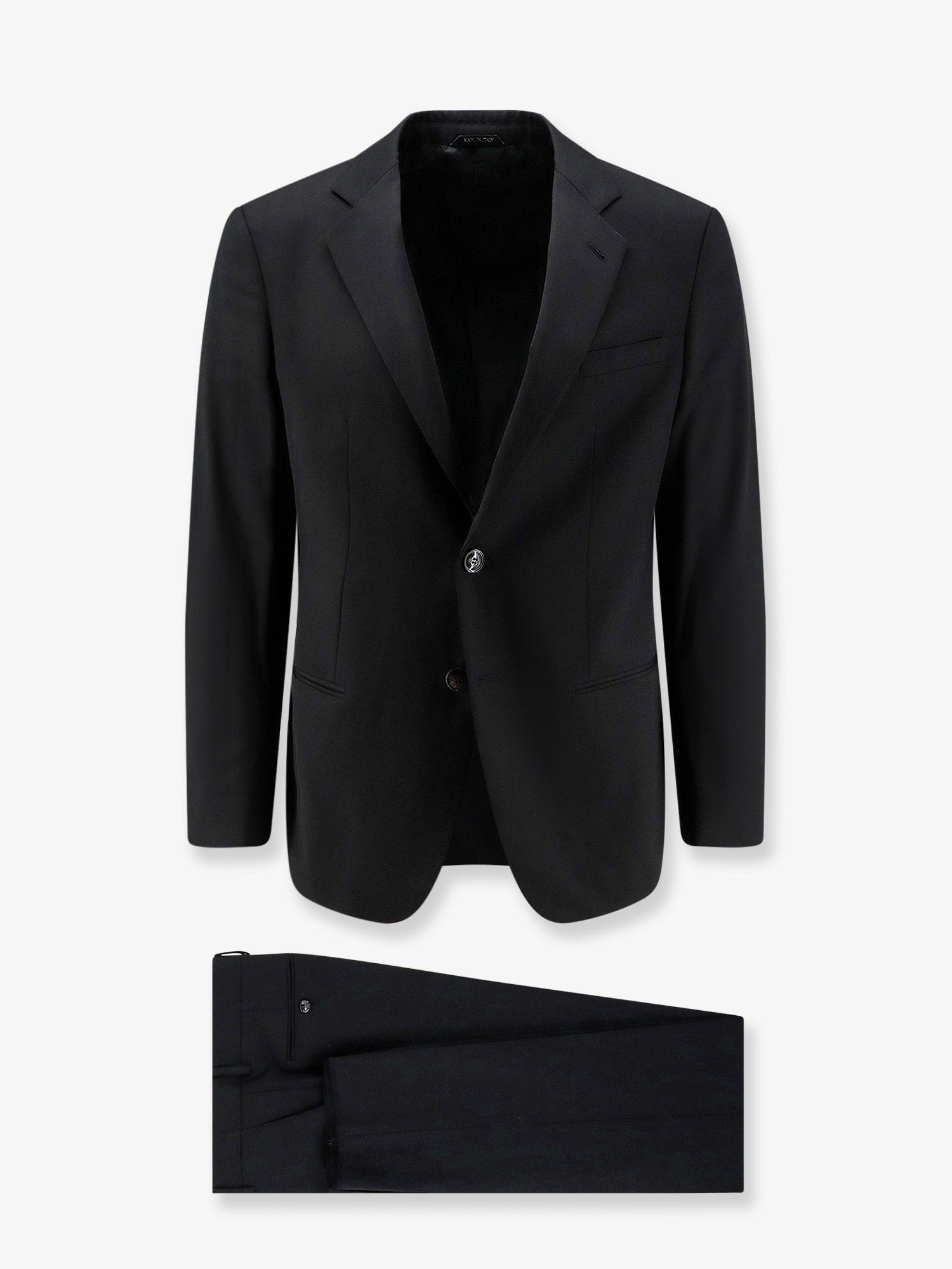 Giorgio Armani Men's Soho Line Super 160s Virgin Wool Suit Black